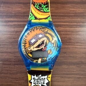 Vintage 1998 Burger King Rugrats The Movie Chuckie Watch